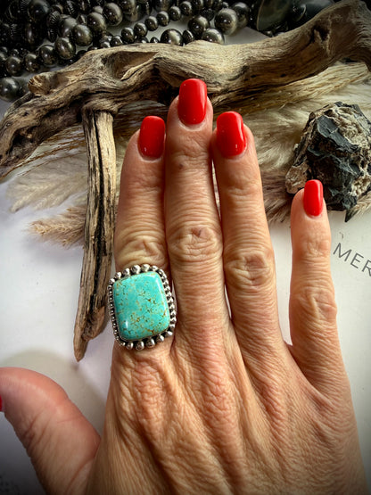 Square Royston Ring- Size 8/12