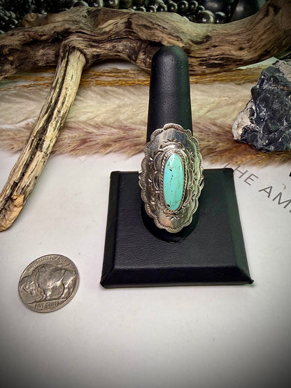 Charlene Yazzie Concho Ring- Size 10 1/2
