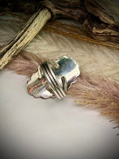 Charlene Yazzie Concho Ring- Size 10 1/2