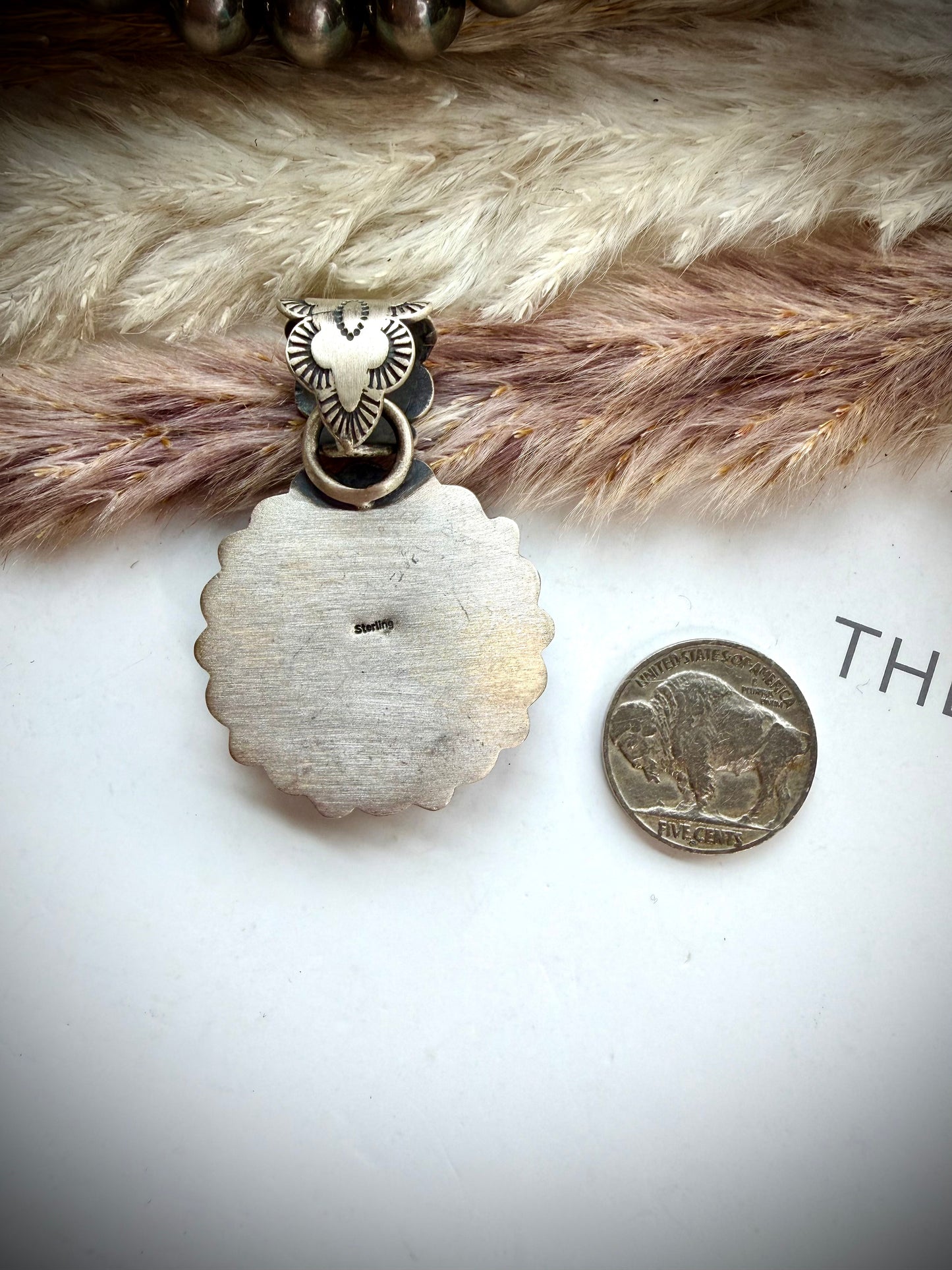 Lapis & Purple Spiny Cluster Pendant