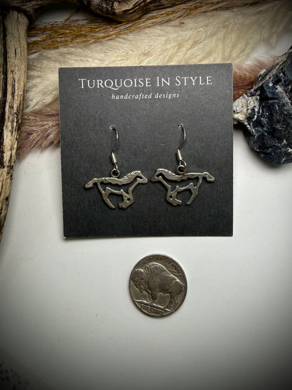 Horse Dangle Earrings
