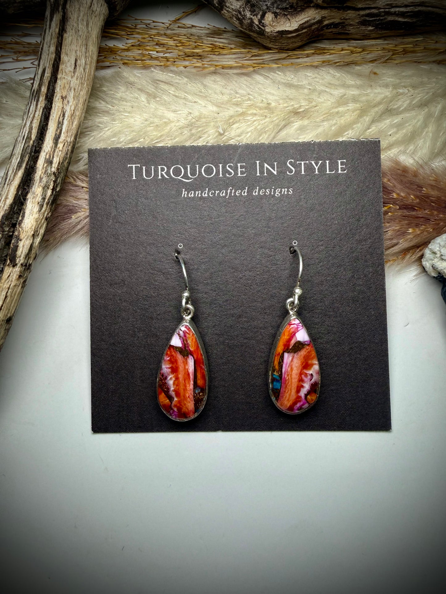 Pink Dahlia Dangles