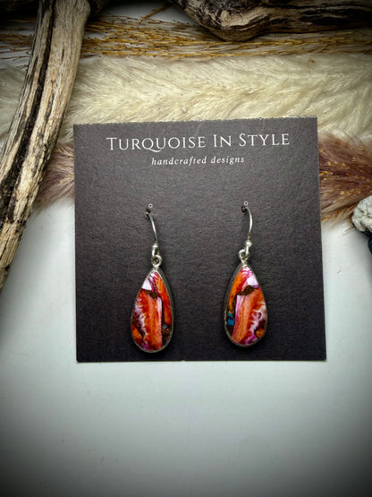 Pink Dahlia Dangles