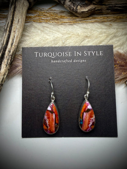Pink Dahlia Dangles