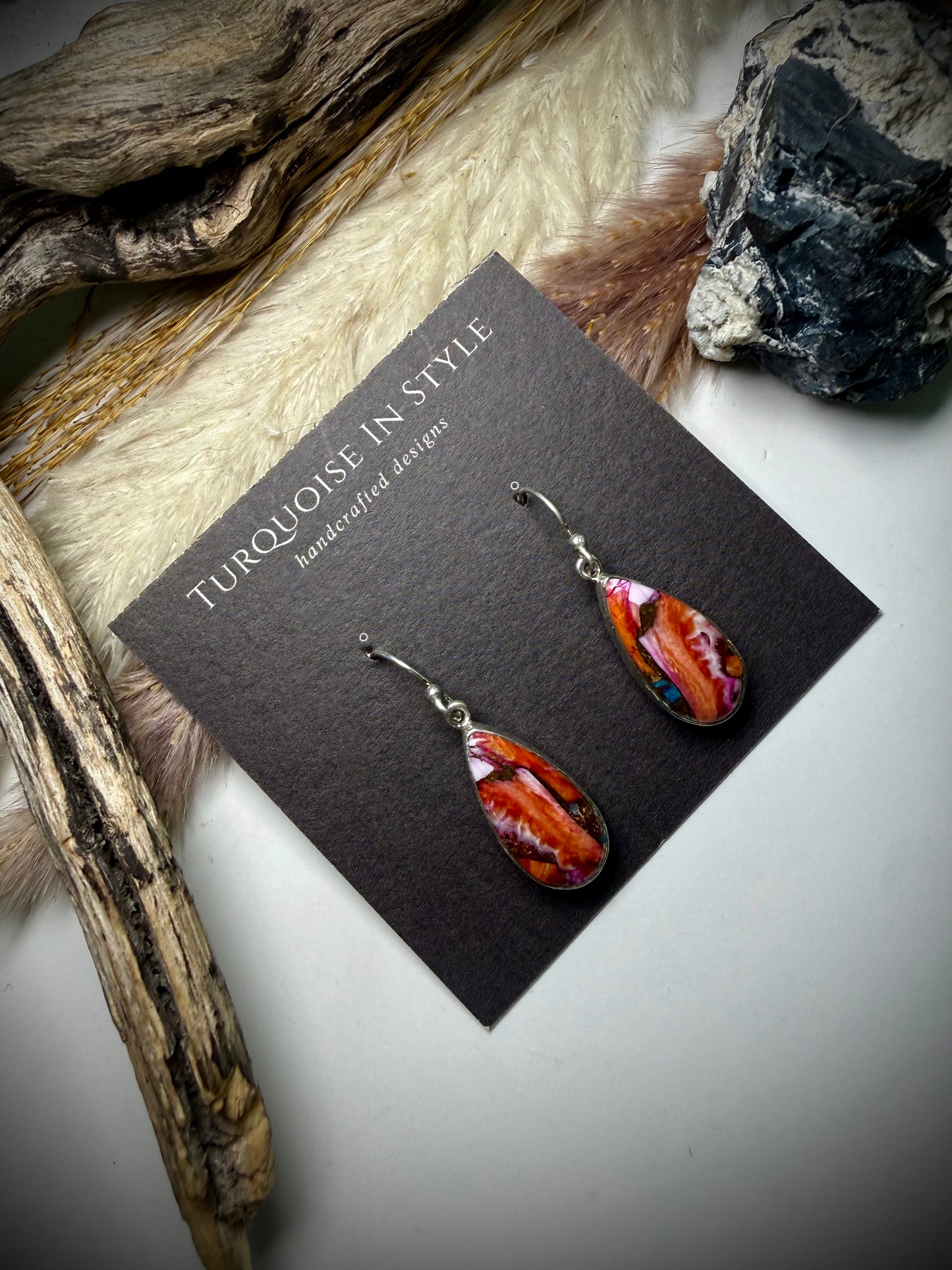 Pink Dahlia Dangles