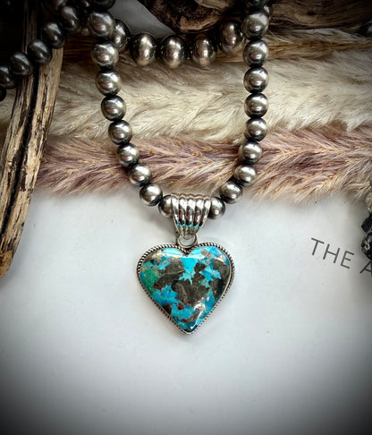 Ithica Peak Turquoise Heart Pendants
