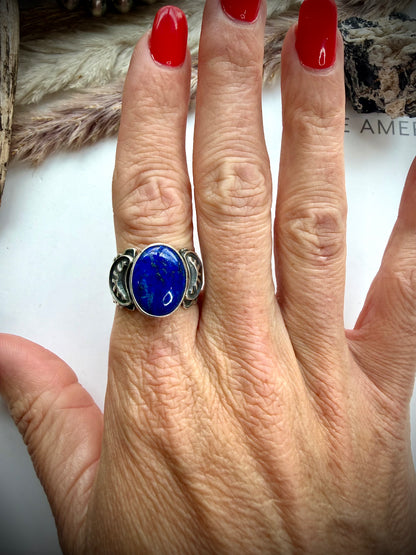 Russell Sam Lapis Ring - Size 9