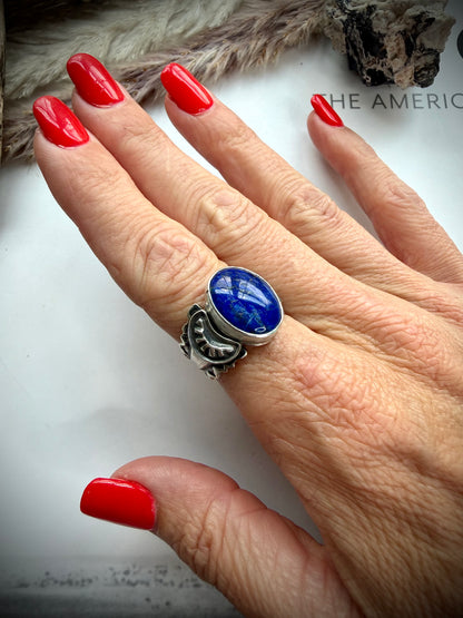 Russell Sam Lapis Ring - Size 9