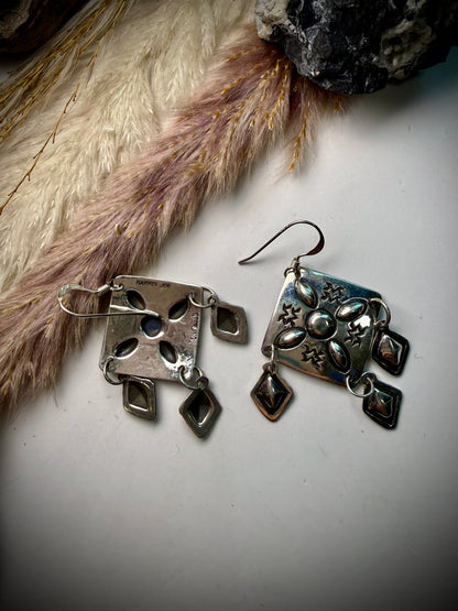 Harris Joe Silver Dangle Earrings
