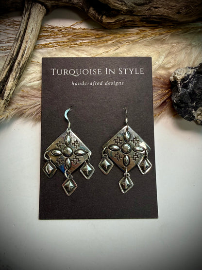Harris Joe Silver Dangle Earrings