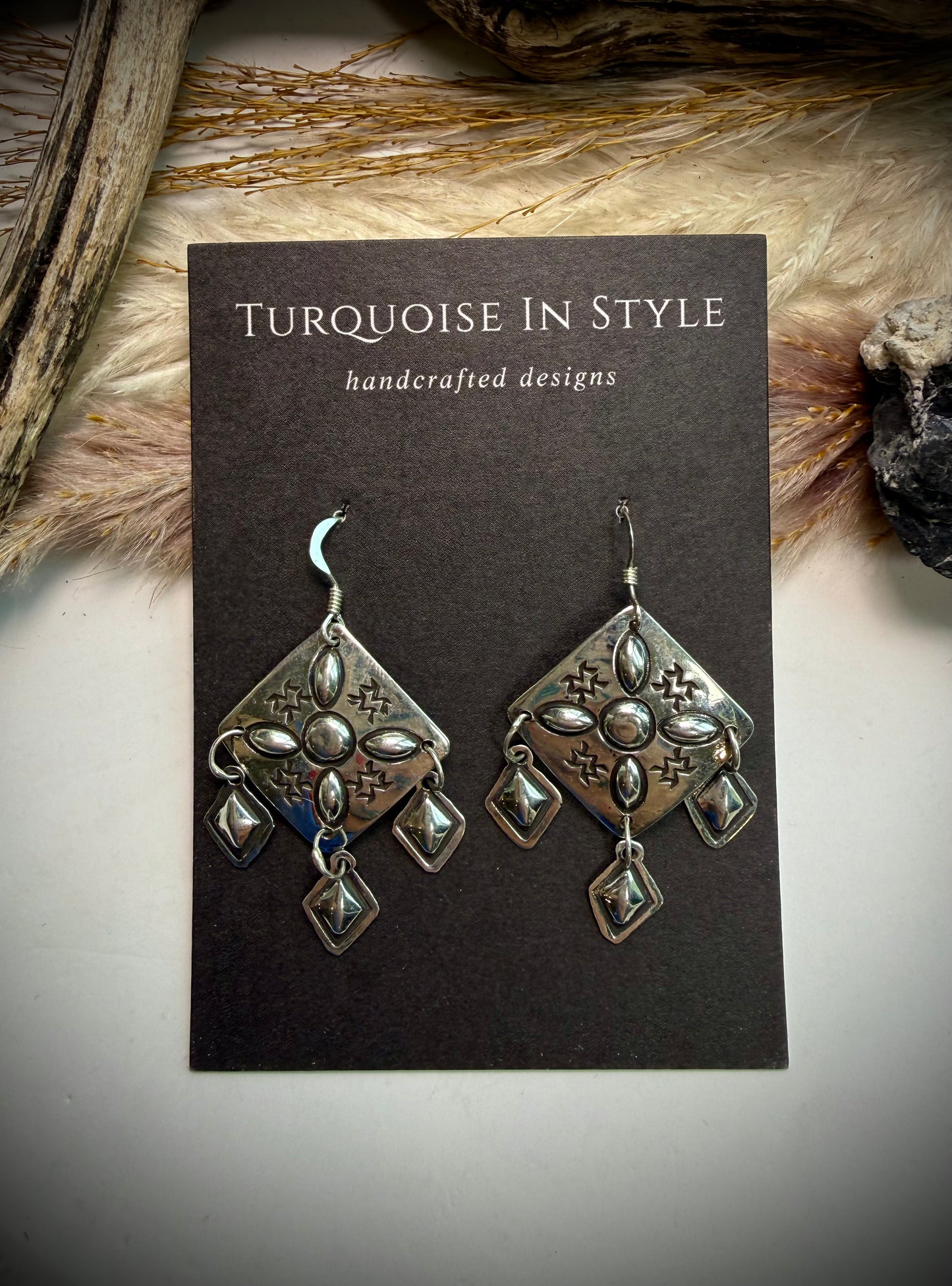 Harris Joe Silver Dangle Earrings
