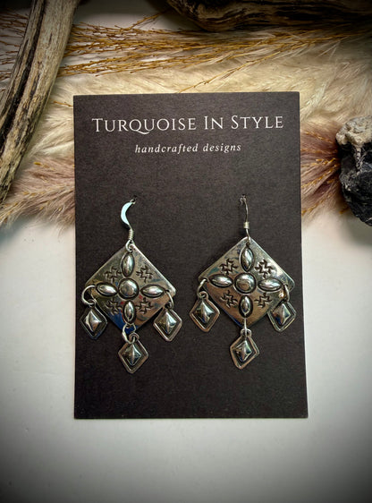 Harris Joe Silver Dangle Earrings