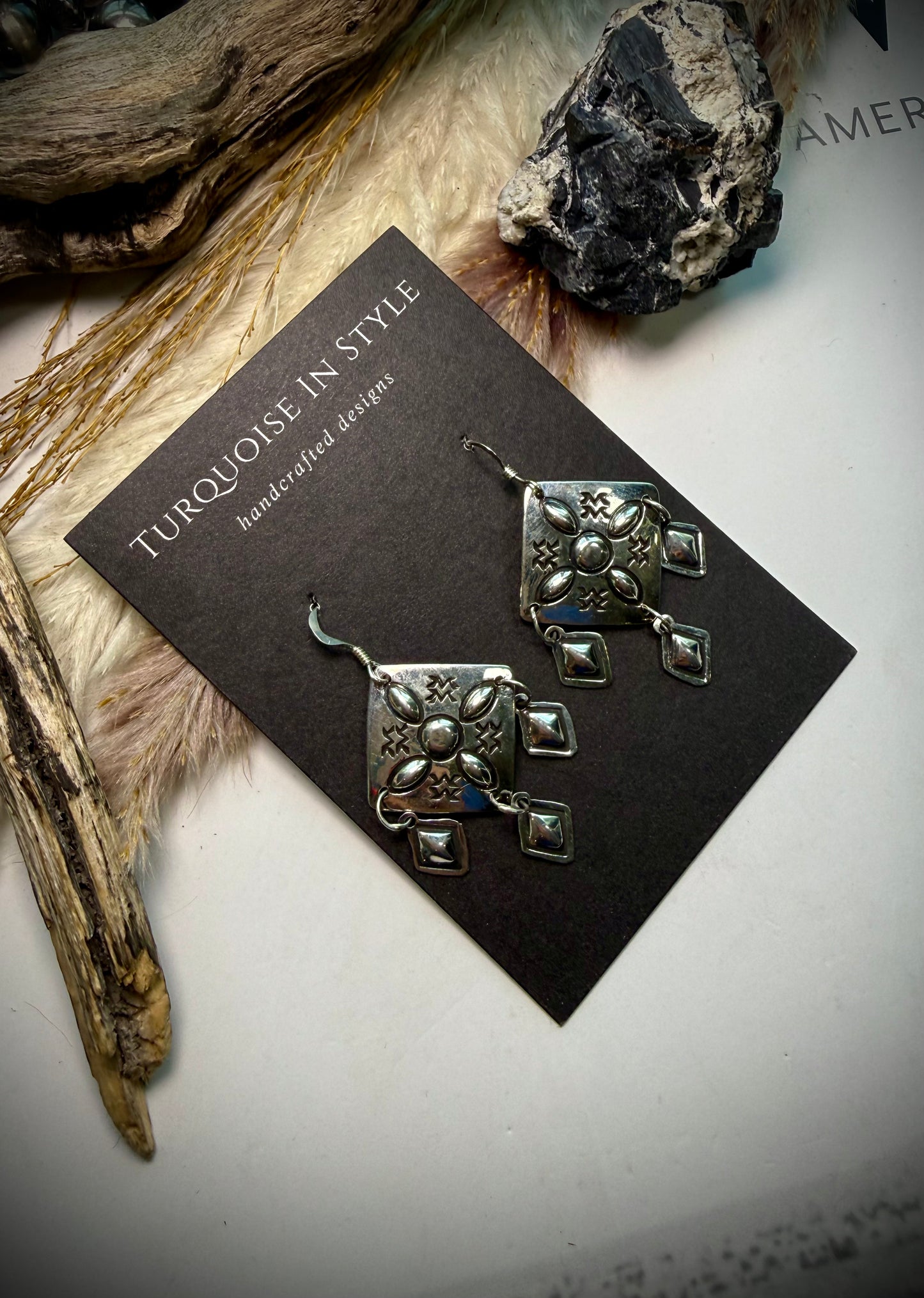 Harris Joe Silver Dangle Earrings
