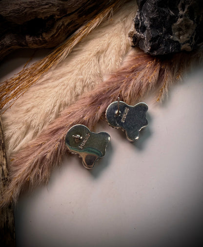Sleeping Beauty Cluster Earrings