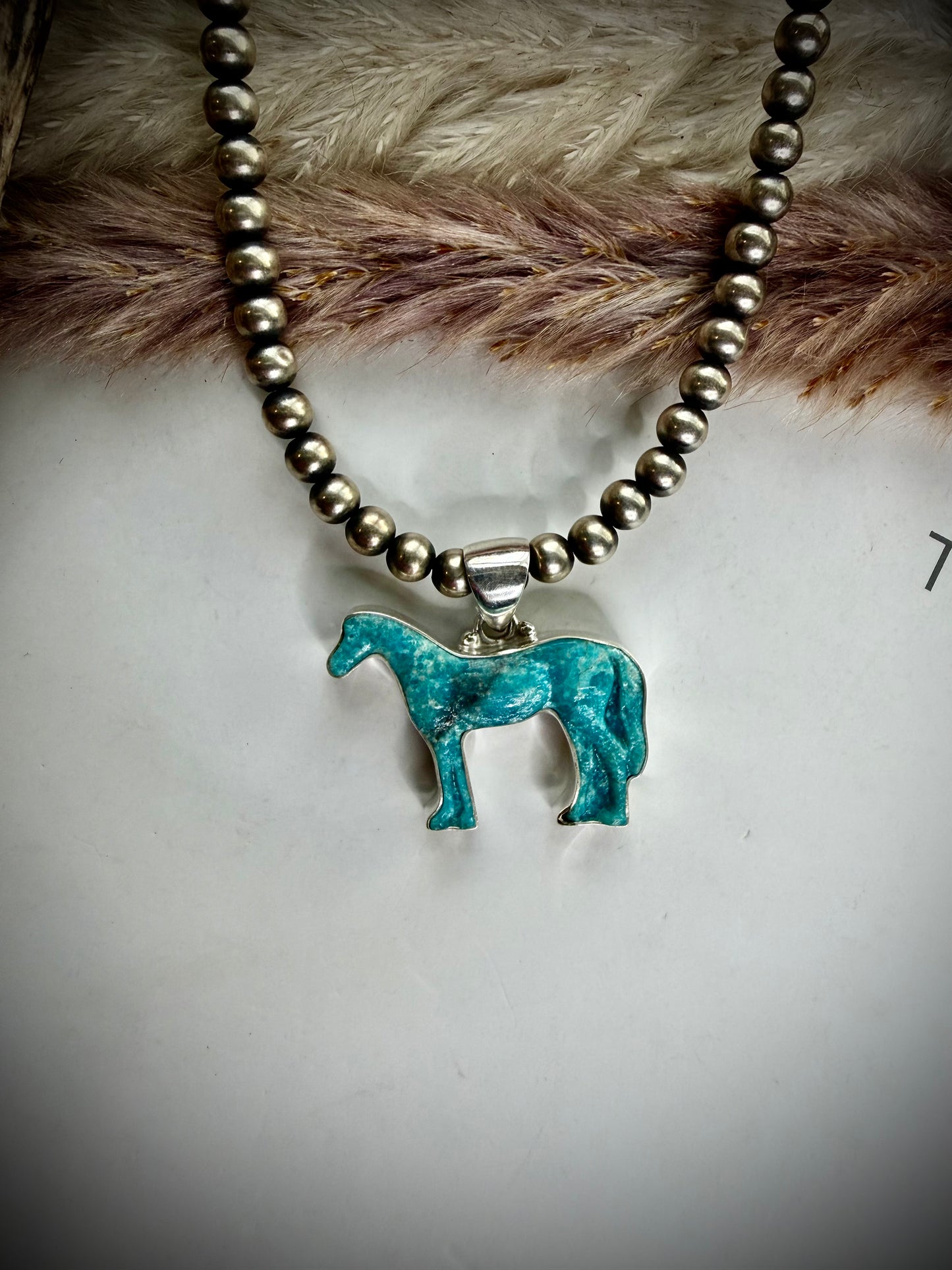 Turquoise Horse Pendants