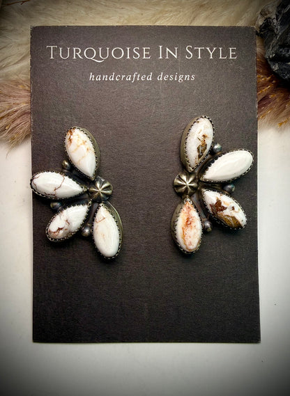 Wild Horse Half Cluster Studs