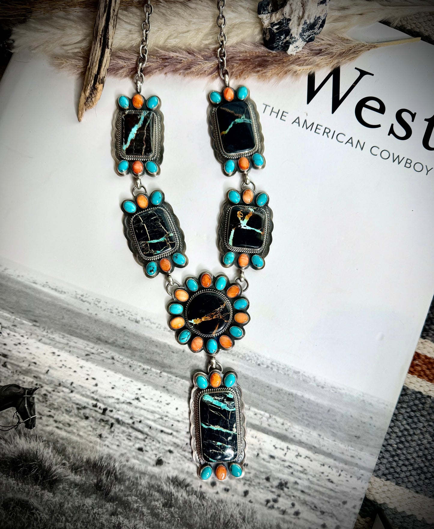 Blackjack Multi Stone Necklace