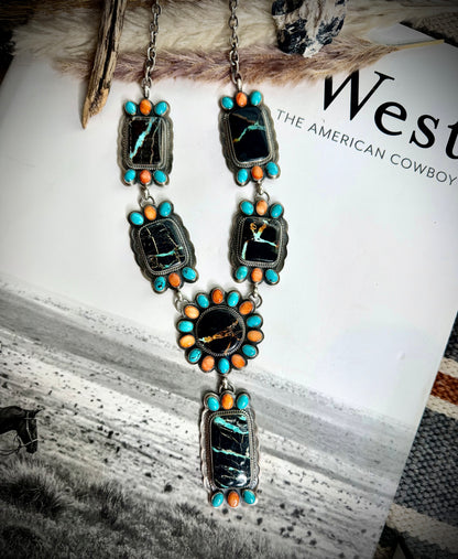 Blackjack Multi Stone Necklace