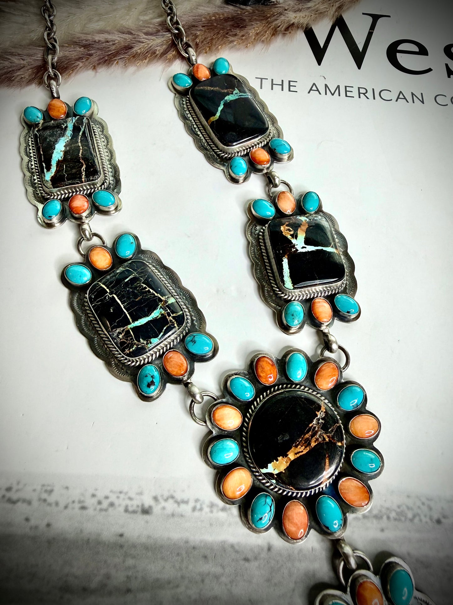 Blackjack Multi Stone Necklace
