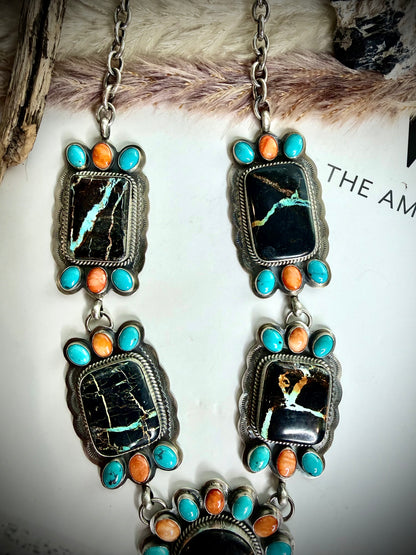 Blackjack Multi Stone Necklace