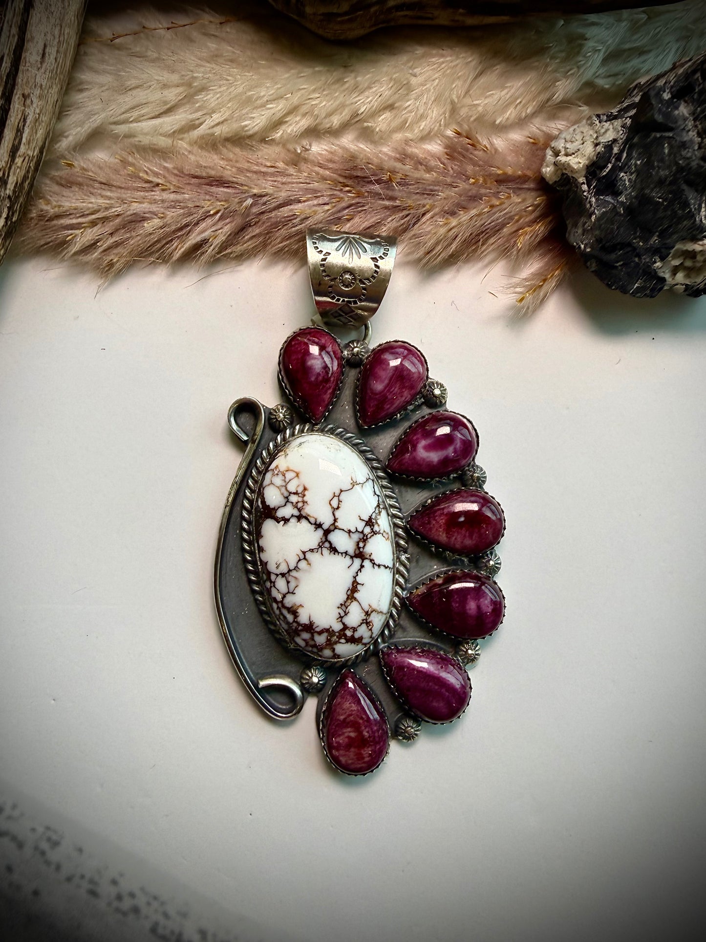 Purple Spiny & Wild Horse Pendant