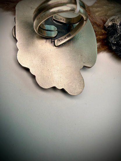 Purple Spiny& Wild Horse Adjustable Ring