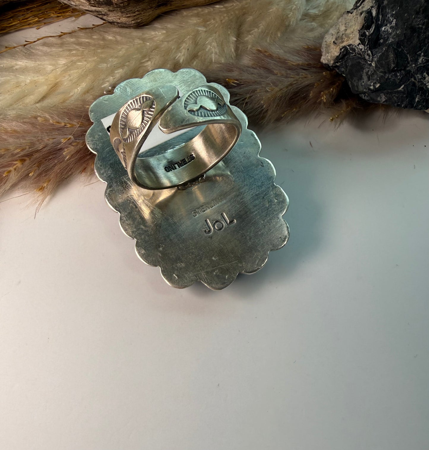 Jeff Largo Adjustable Wild Horse & Sleeping Beauty Ring