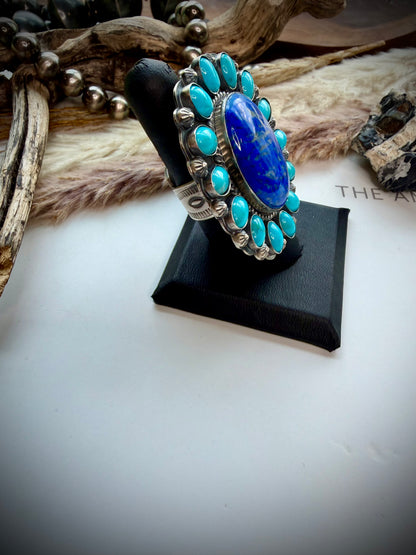Sleeping Beauty & Lapis Sun Ring
