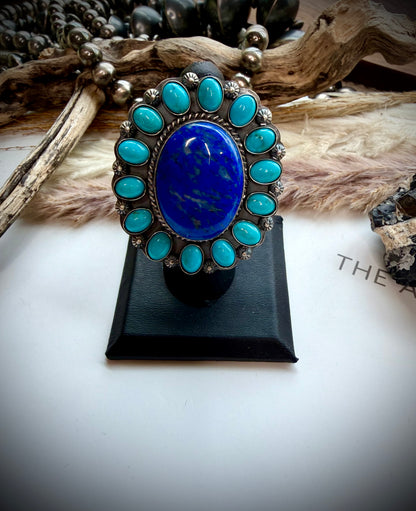 Sleeping Beauty & Lapis Sun Ring