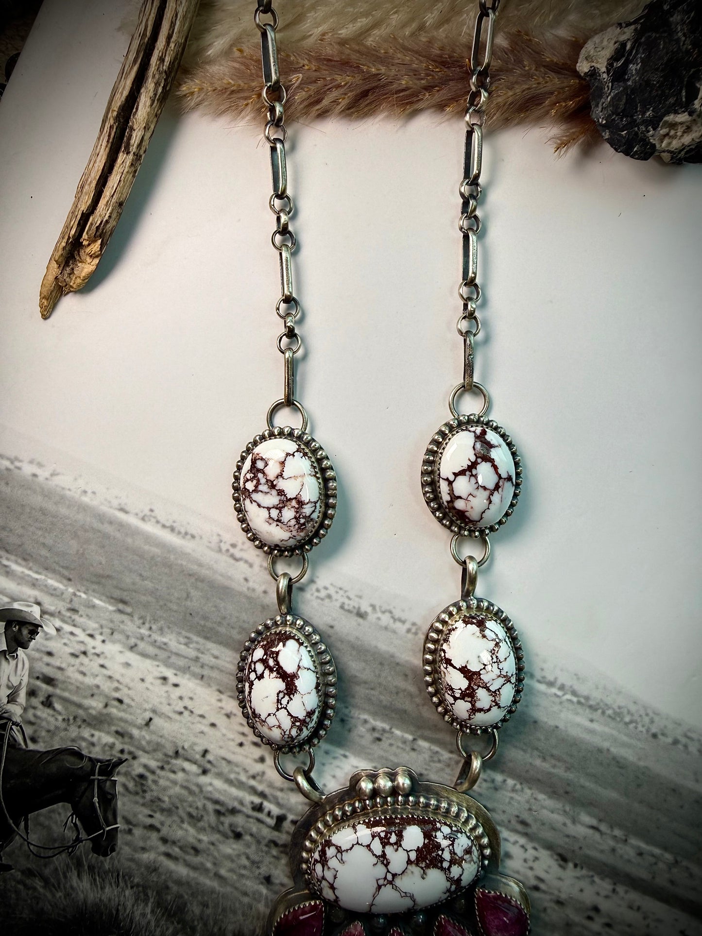 Purple Spiny & Wild Horse Necklace