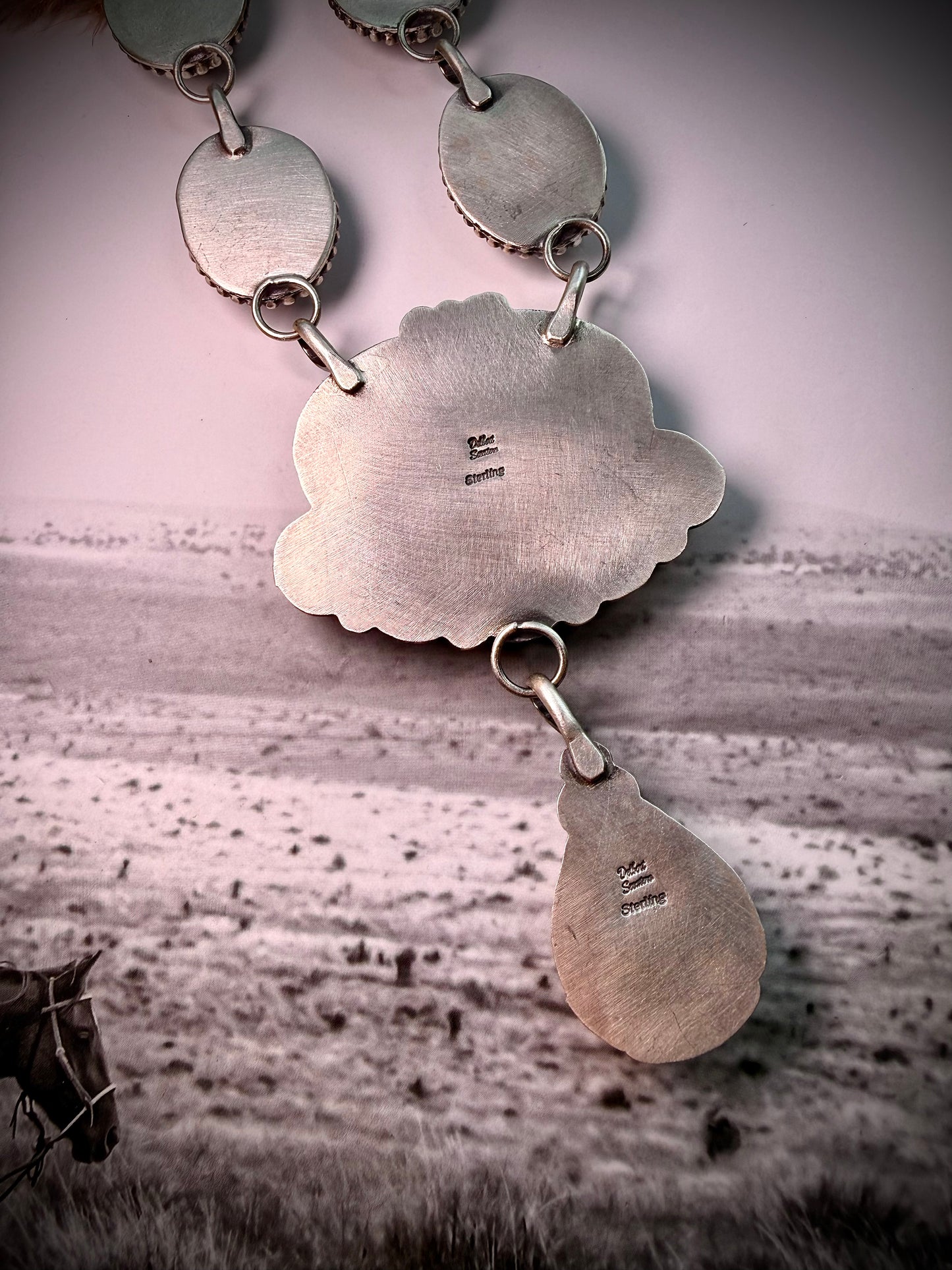 Purple Spiny & Wild Horse Necklace