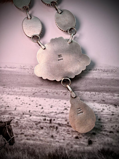 Purple Spiny & Wild Horse Necklace