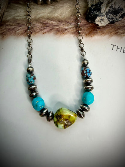 Palomino, Sonoran Rose and Golden Hills Beaded Necklace