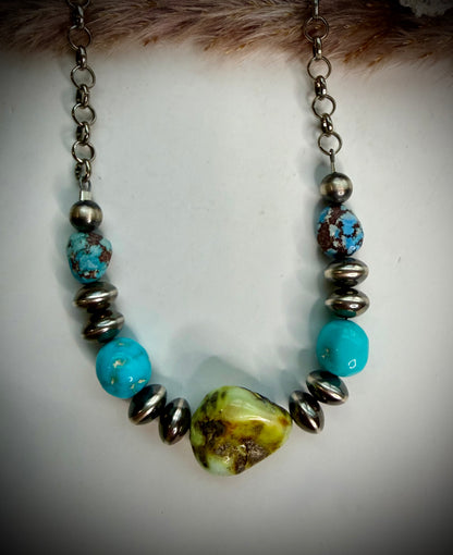 Palomino, Sonoran Rose and Golden Hills Beaded Necklace