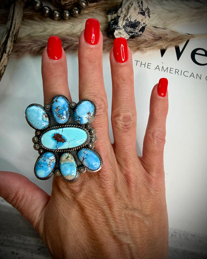 Golden Hills Butterfly Ring- Adjustable