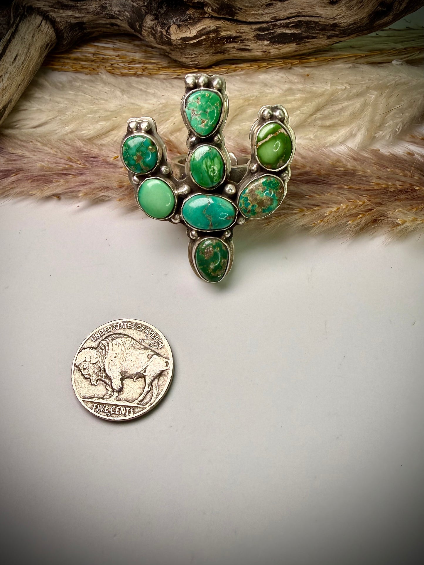 Sonoran Gold Cactus Ring by Emer Thompson