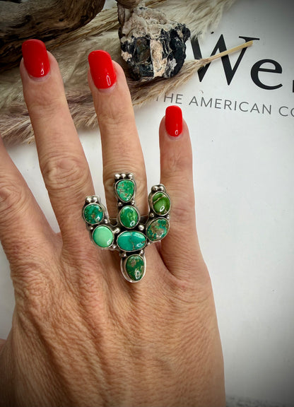 Sonoran Gold Cactus Ring by Emer Thompson