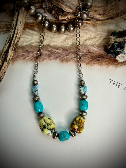 Palomino, Sonoran Rose and Golden Hills Beaded Necklace