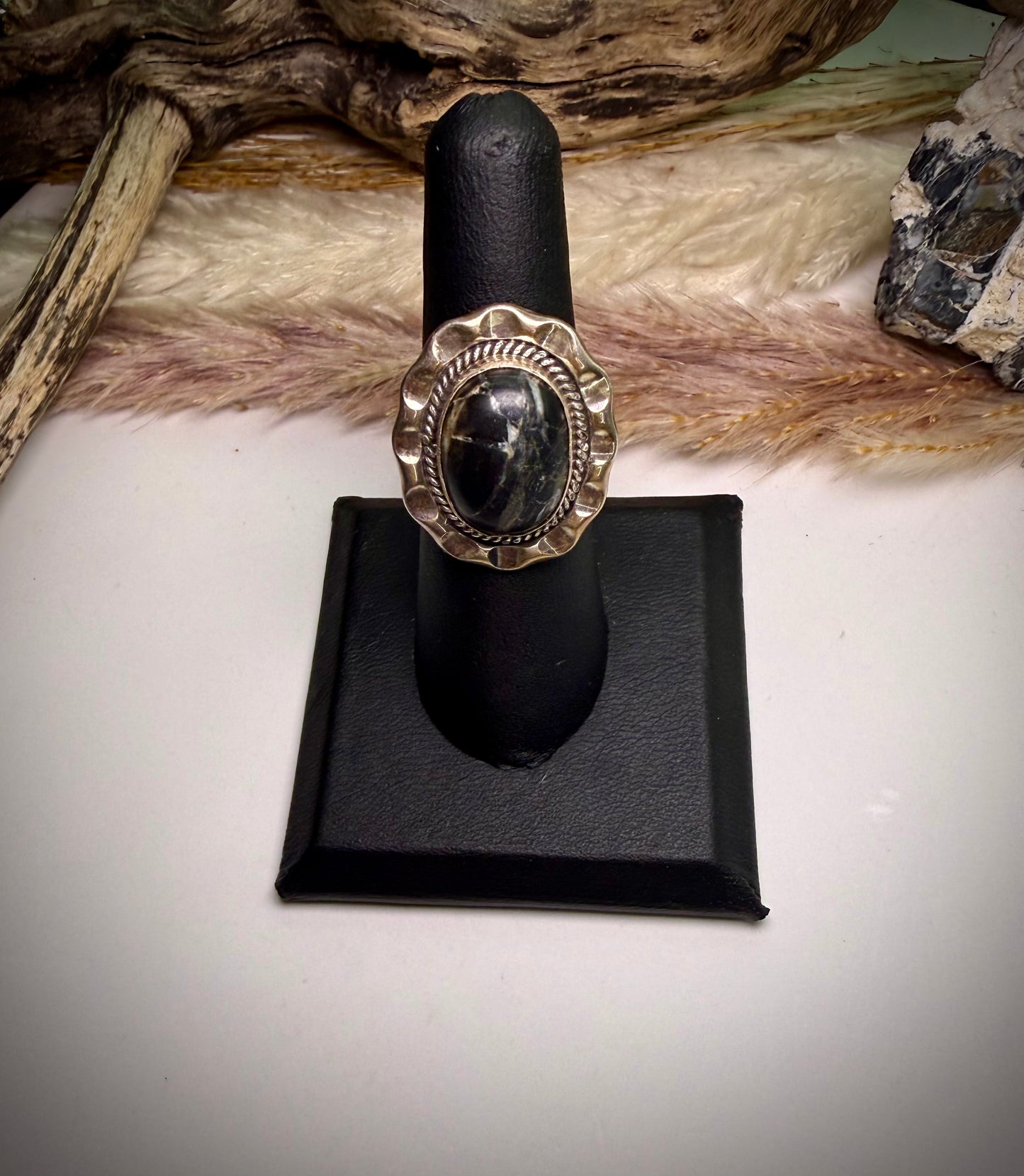 Samuel Yellowhorse White Buffalo Ring