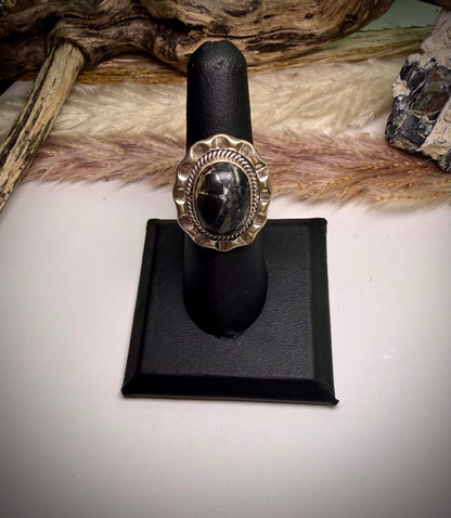 Samuel Yellowhorse White Buffalo Ring