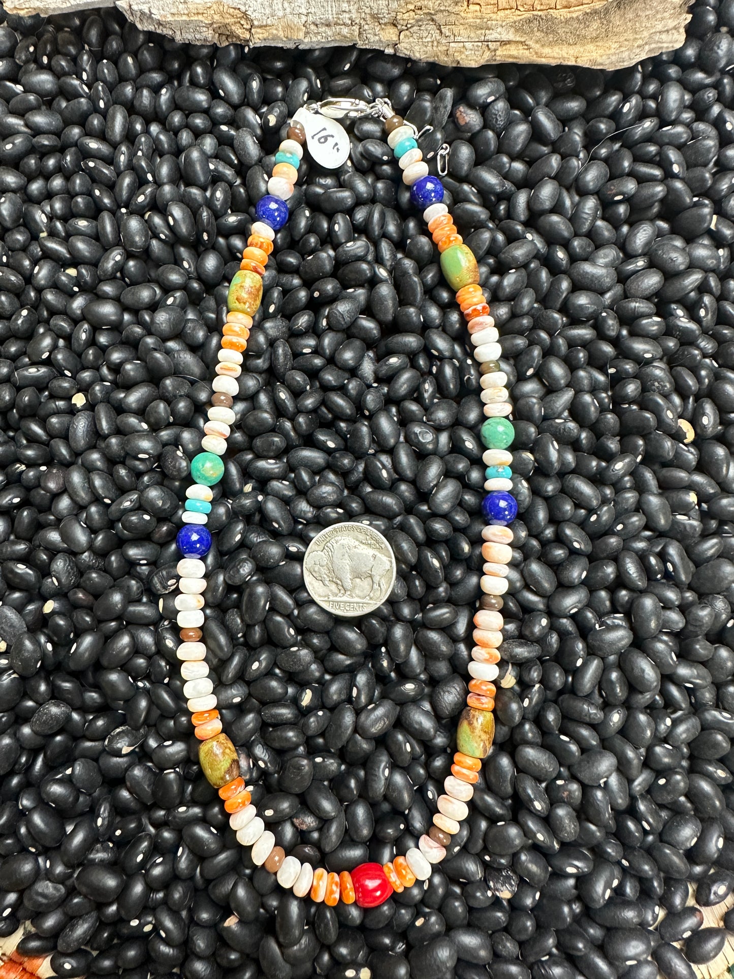 Multi Stone 16" Necklace
