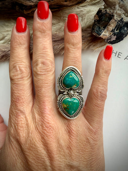 Royston Double Heart Ring