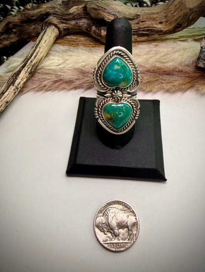 Royston Double Heart Ring