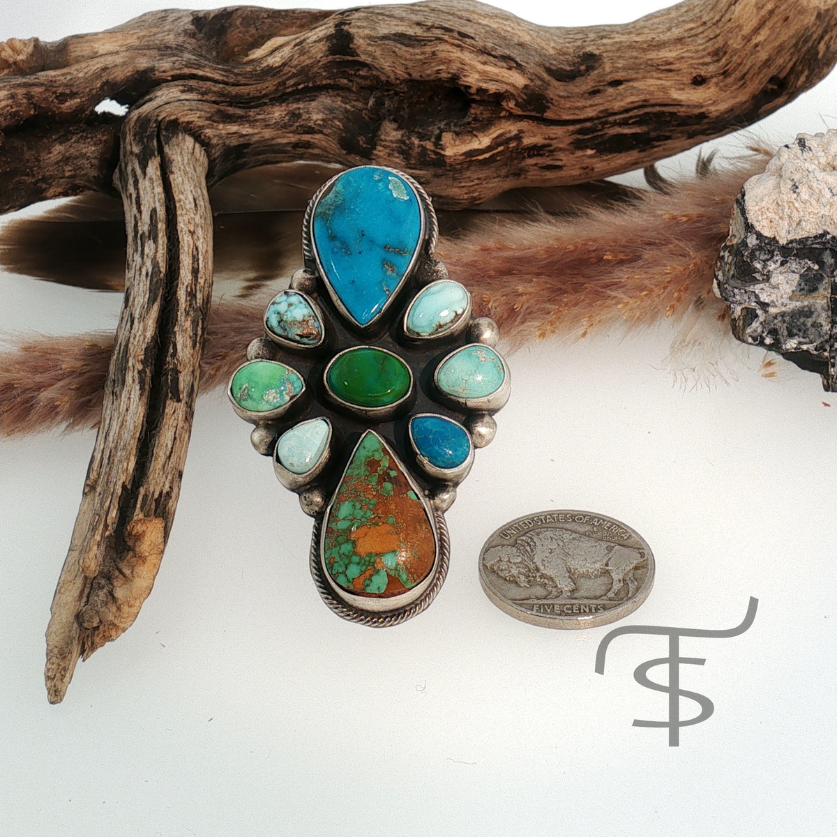 Multi Stone Adjustable Ring