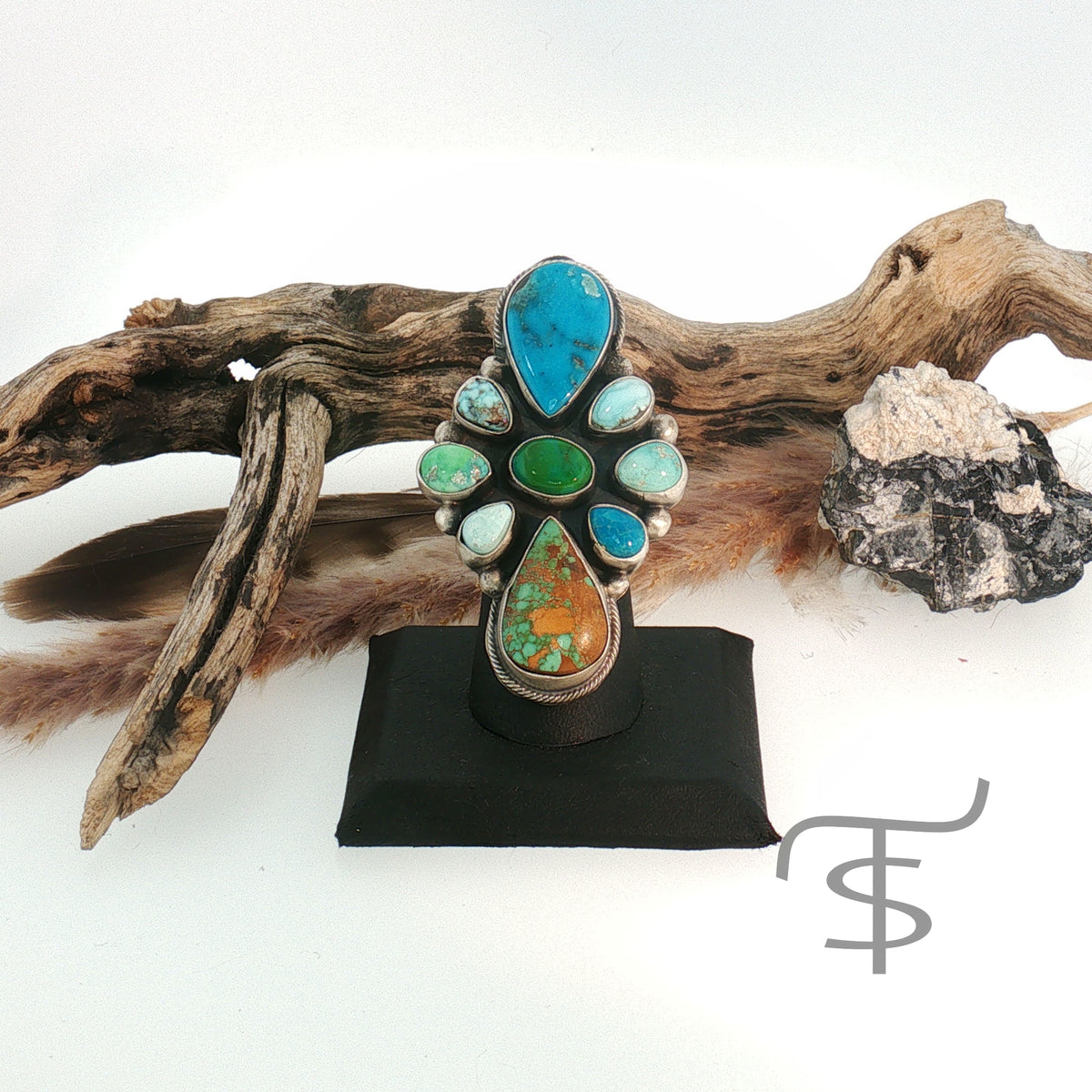 Multi Stone Adjustable Ring
