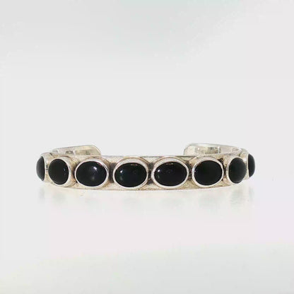 Federico Black Onyx Single Row Bracelets-"East to West" Multiple Sizes