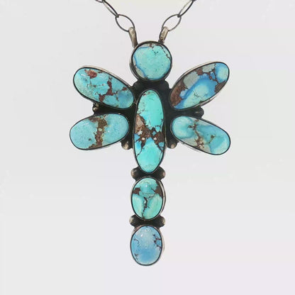 Golden Hills Dragonfly Pendant Necklace