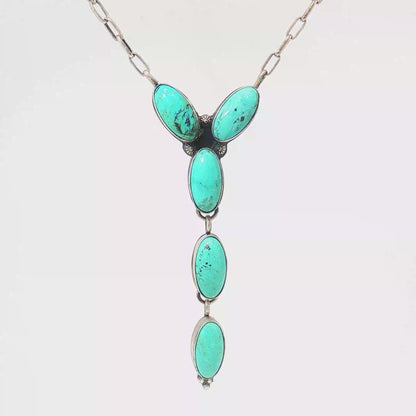 Five Stone "Y" Shaped Lariats by Jeff Largo