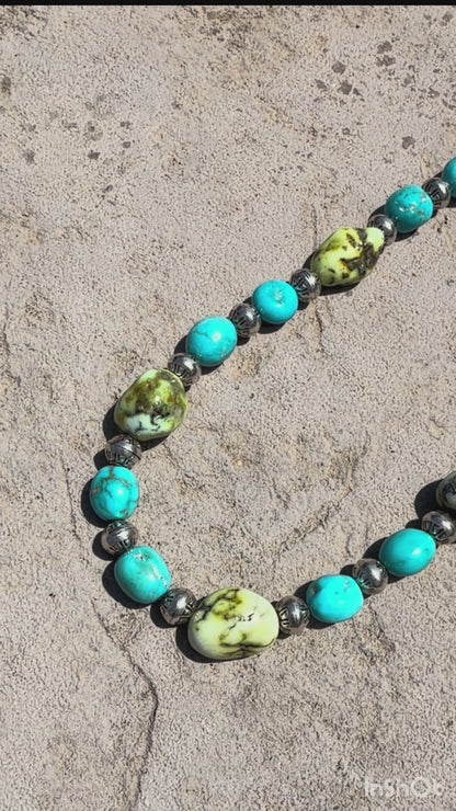 Palomino Rocks Necklace 19"