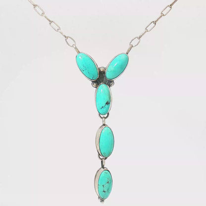 Five Stone "Y" Shaped Lariats by Jeff Largo